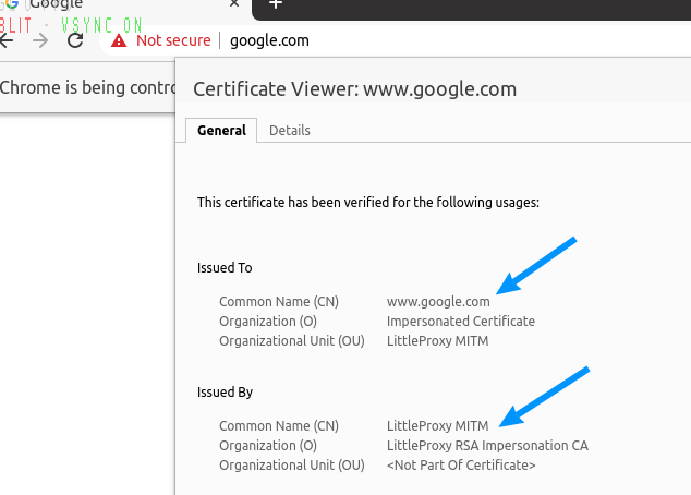 browsermob proxy ssl certificate error